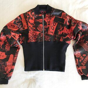 Vintage 80s BOY London Cropped Bomber Jacket Punk Clubwear